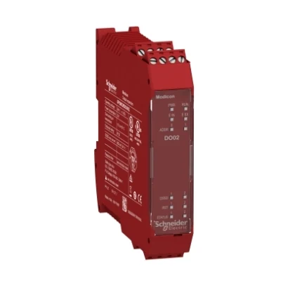 Schneider Electric XPSMCMDO0002 Safety Genişleme Modülü, 2 çift güvenlik çıkışı, 24V DC — üretici katalog görseli