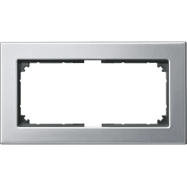 Schneider Electric 475860 M-Elegance metal shaver socket frame, platinum silver