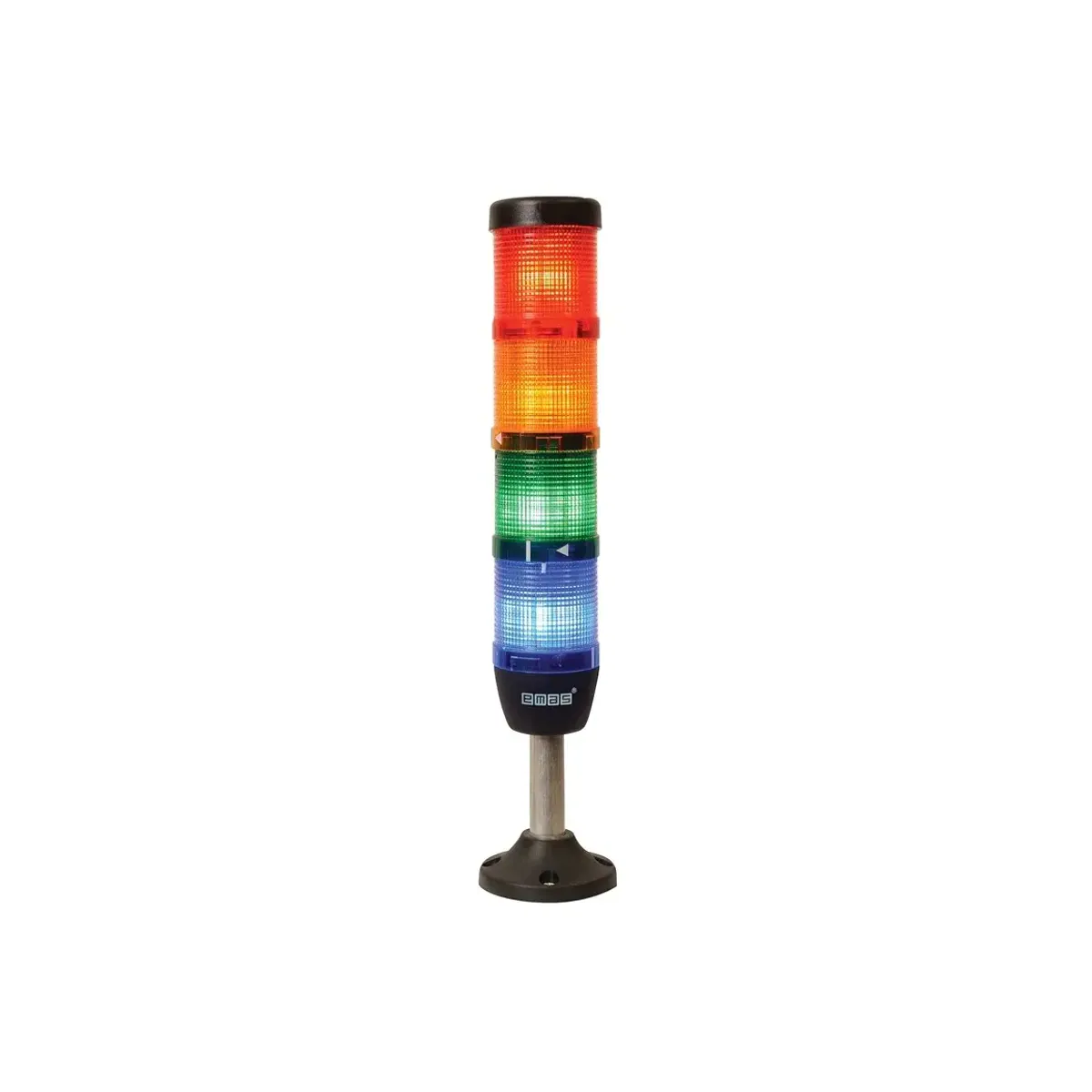 Emas IK Serisi Dört Katlı 24V AC/DC 100mm Borulu Plastik Ayaklı LED Kolon 50mm