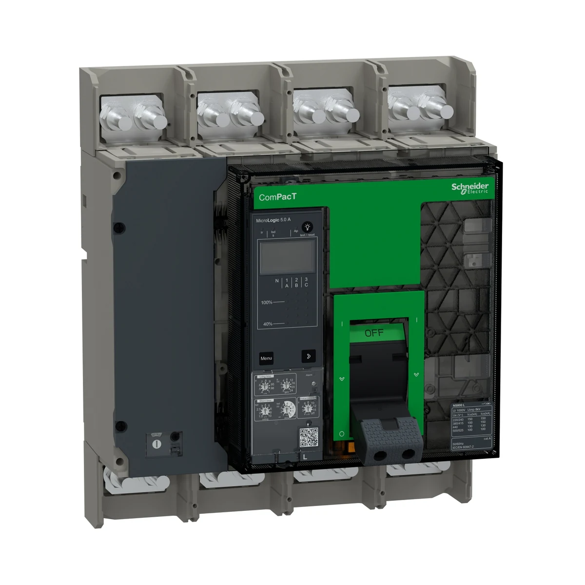 Schneider Electric C080L45AFM NS800L 150kA 4P 800A FXD Man. 5.0A — üretici ürün görseli
