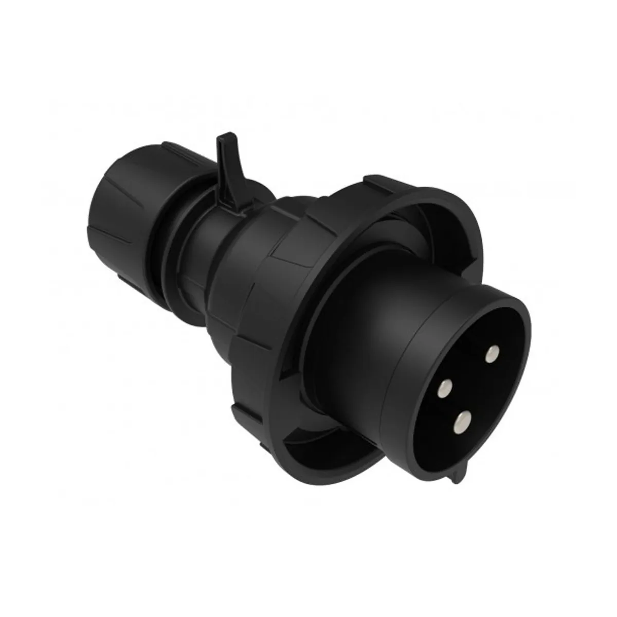 Bemis BCS-3403-7011 CEE Düz Fiş 32 A 2P+E IP67 Siyah