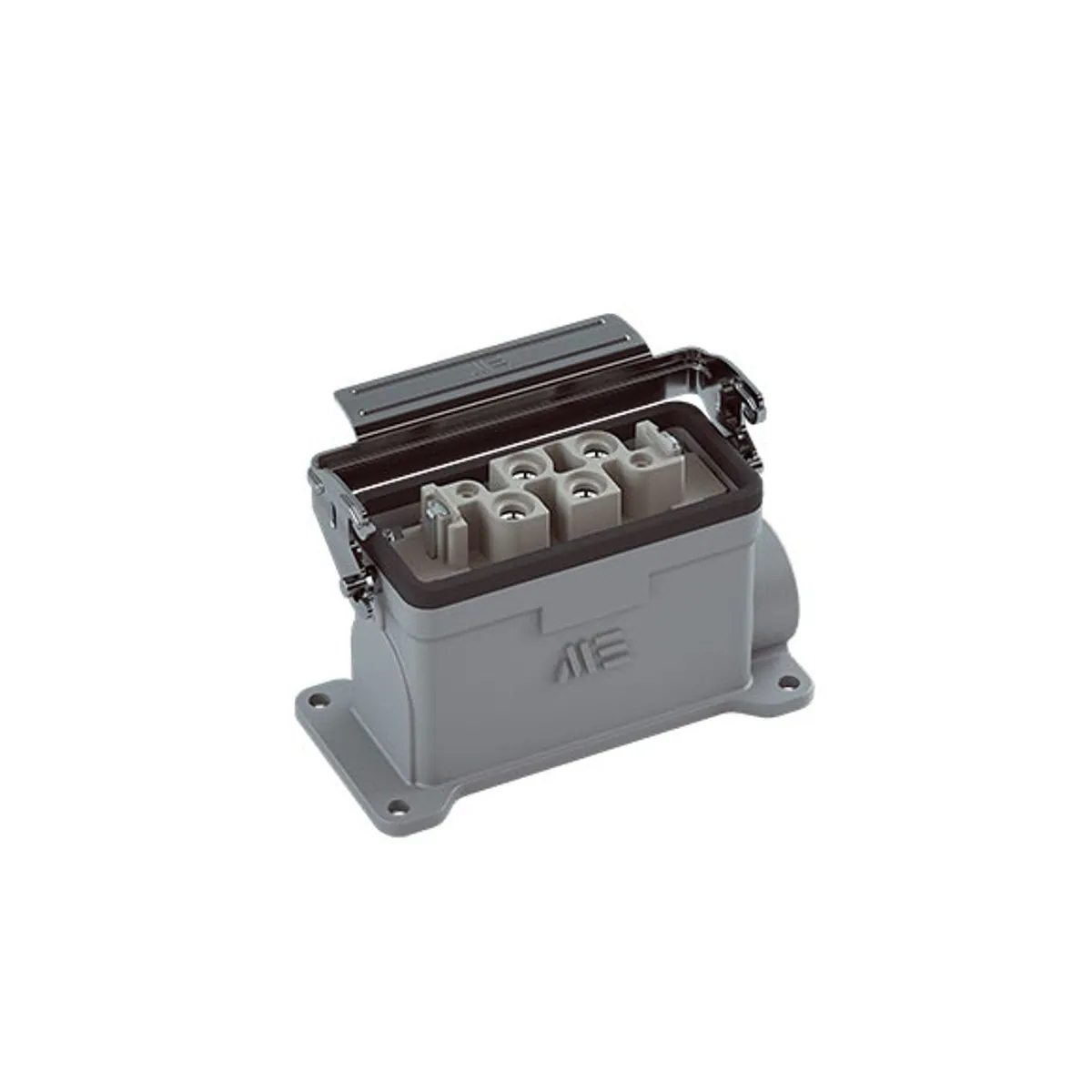 Mete Enerji 403608S 4/2x80/16A Multi-Contact Wall Socket with Single Metal Latch