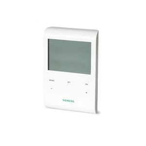 Siemens RDE100.1 Room Thermostat Room thermostat, LCD display, battery-powered, time-programmable, surface-mounted