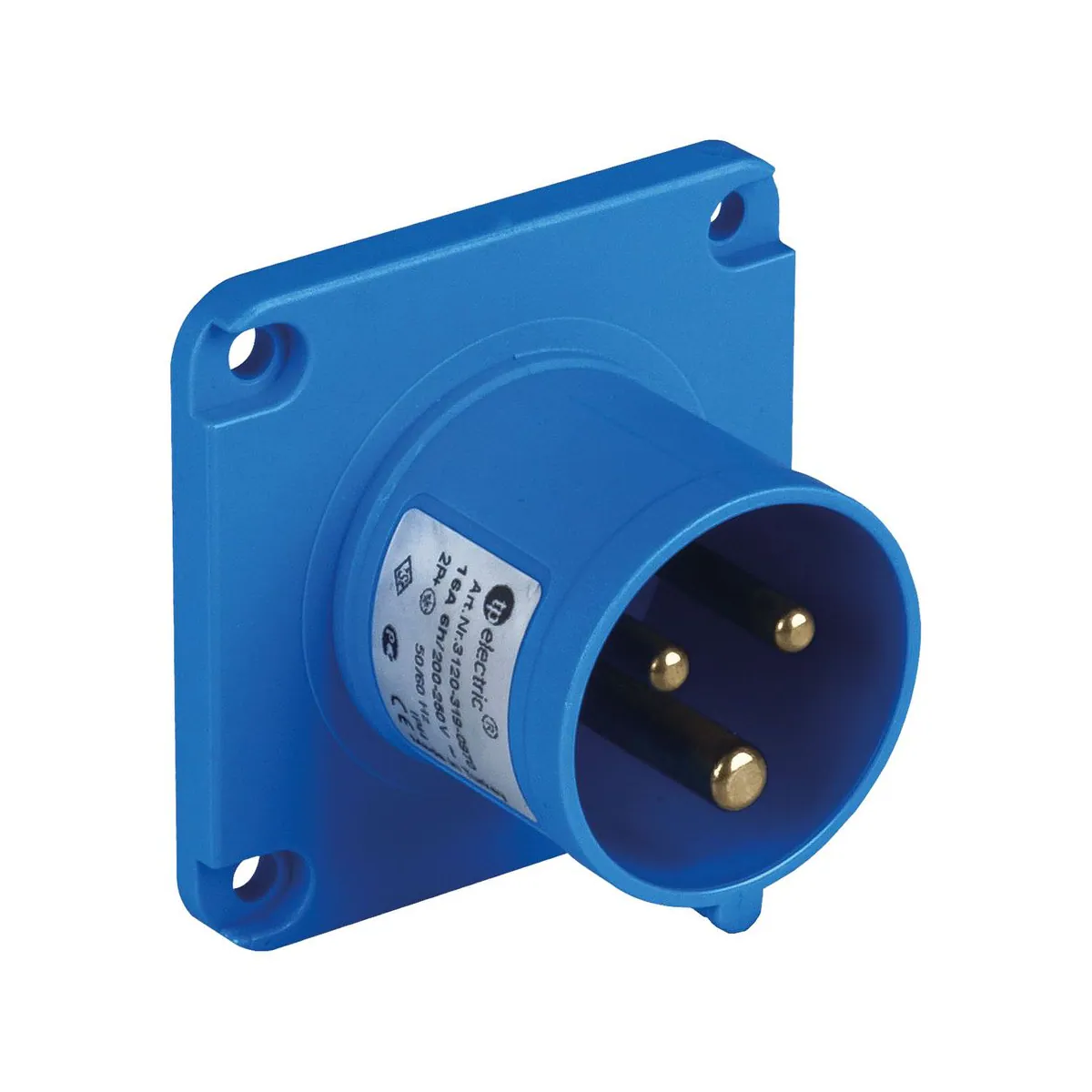 TP Elektrik 3120-319-0970 CEE 3x16A Makine Fişi (düz) (70x70), IP 44, 6h