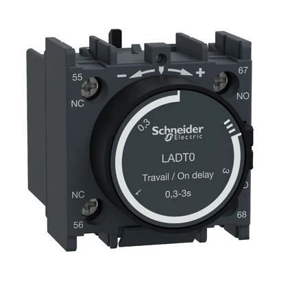 Schneider Electric LADT0 TeSys Deca Off-Delay Pneumatic Timer Relay 0.3-3 s 1NA1NK
