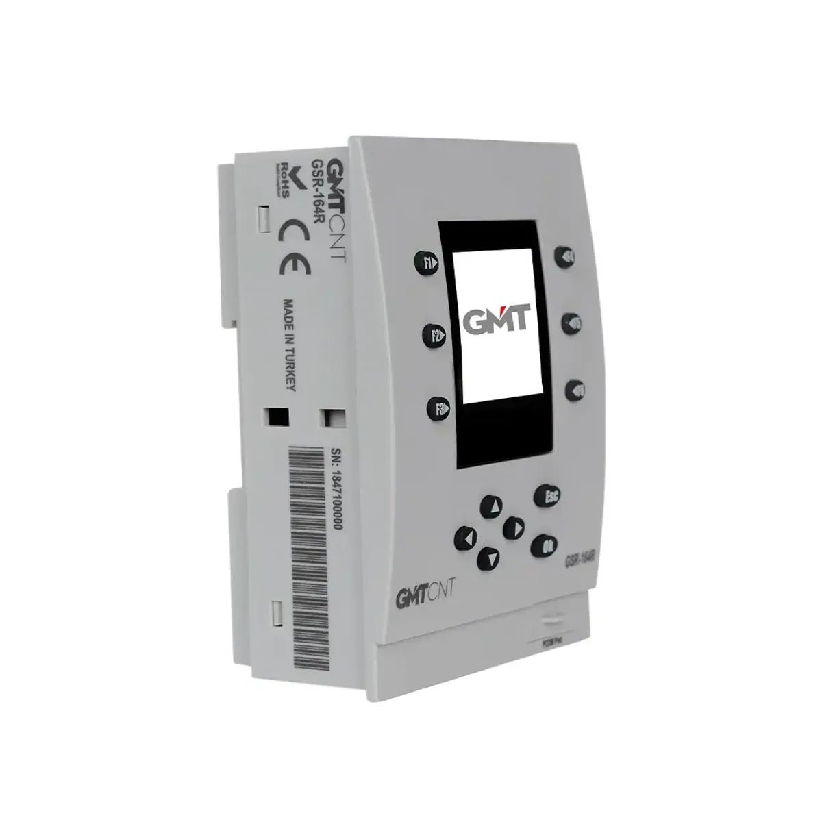 GMT GSR-164R Ekranlı Mini PLC (üretici ürün görseli)