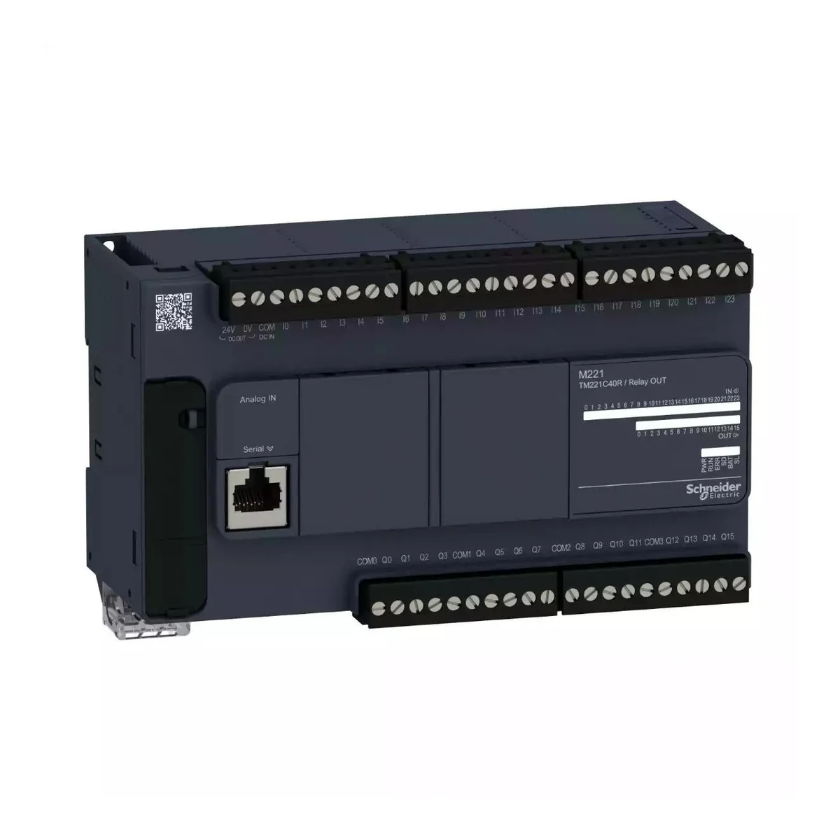 Schneider Electric TM221C40R M221 PLC, 24 DI, 16 DO Relay — üretici temsili ürün görseli