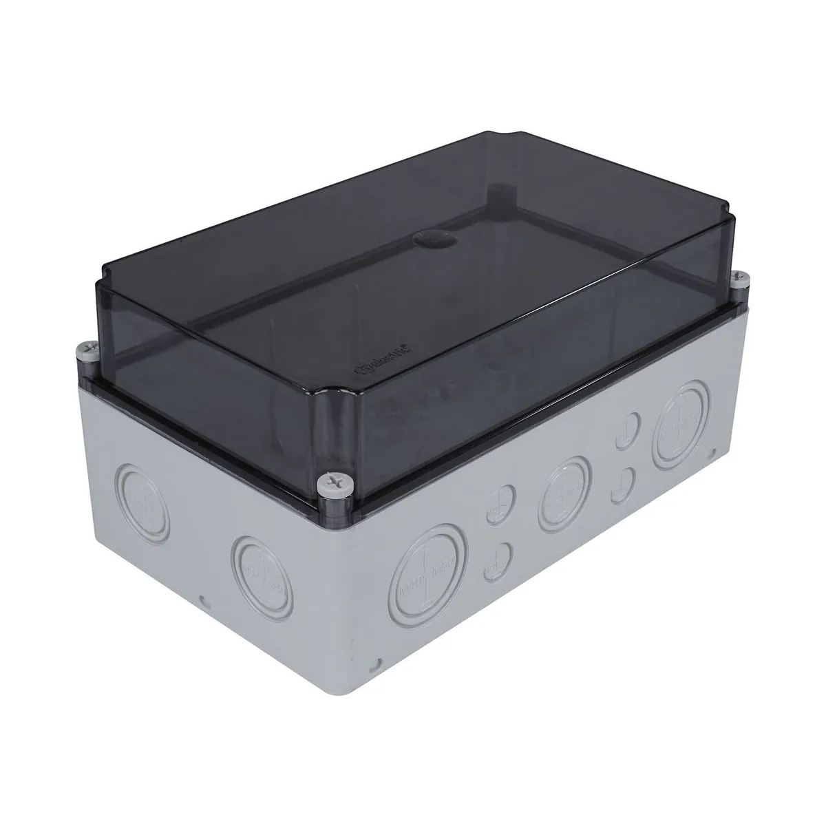 TP Elektrik 3310-272-0100 Buat 180x300x150 (14 çıkışlı) - Derin - Şeffaf - Vidalı Kapak (Contalı - Montaj Ayaklı), IP 67