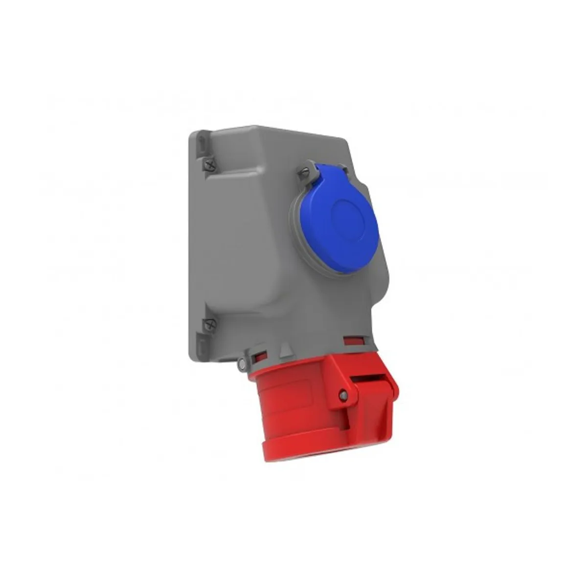 Bemis BC1-3504-2537 CEE 90° Eğik P. Prizli Duvar Prizi 32 A 3P+E IP44