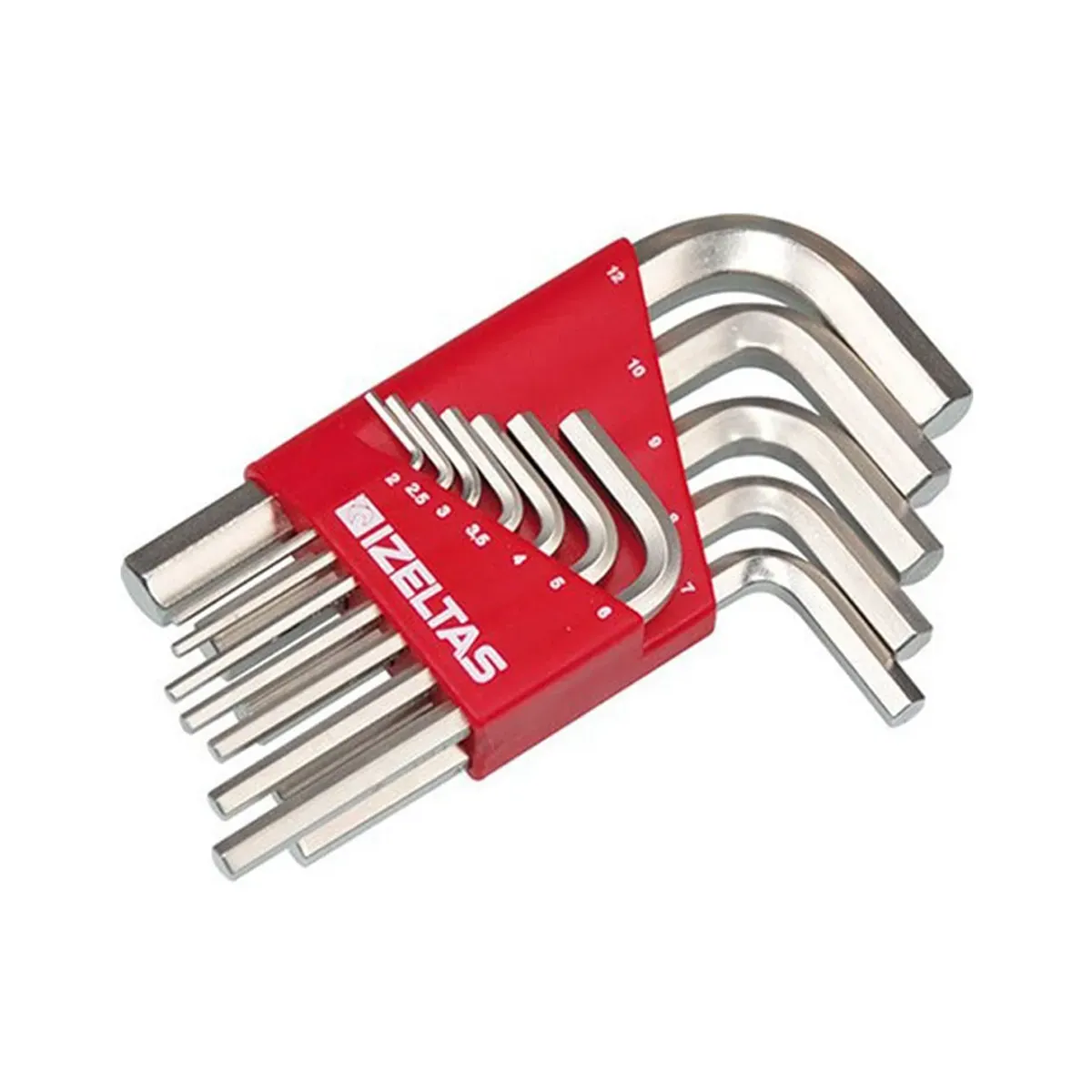 İzeltaş Allen Key Set Hex SAE 10 Pieces