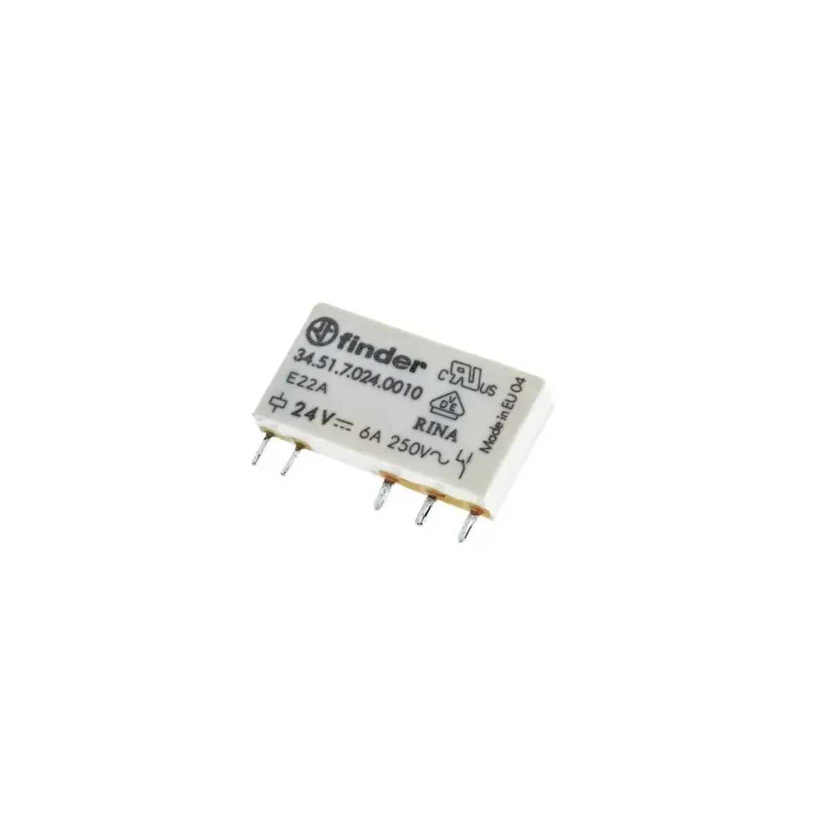 Finder F.34.51.7.024.0010 Ultra İnce 6A PCB Röle 24V DC