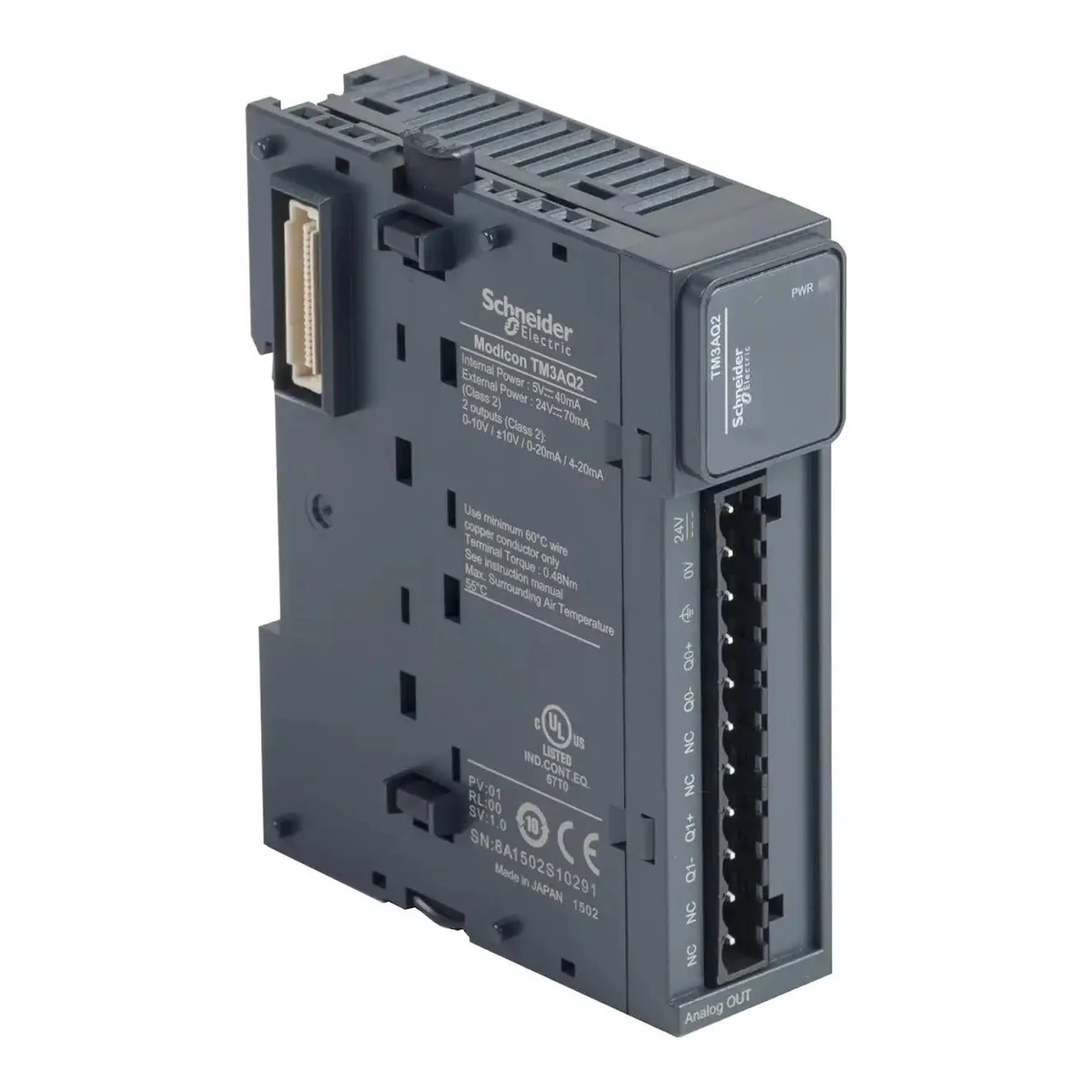 Schneider Electric TM3AQ2 2ch Analog Çıkış, Akım-Voltaj — üretici temsili ürün görseli