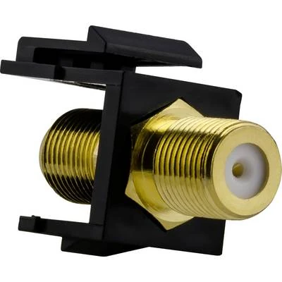 Schneider Electric MEG4586-0001 Merten, BNC-F Connector, Keystone, Black