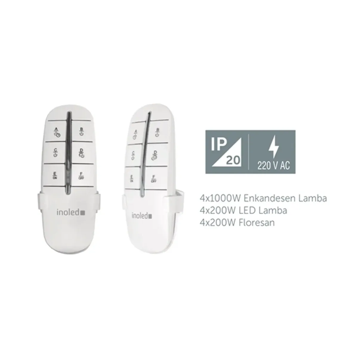 4-Channel 20 Meter Detection Range White Lighting Controller