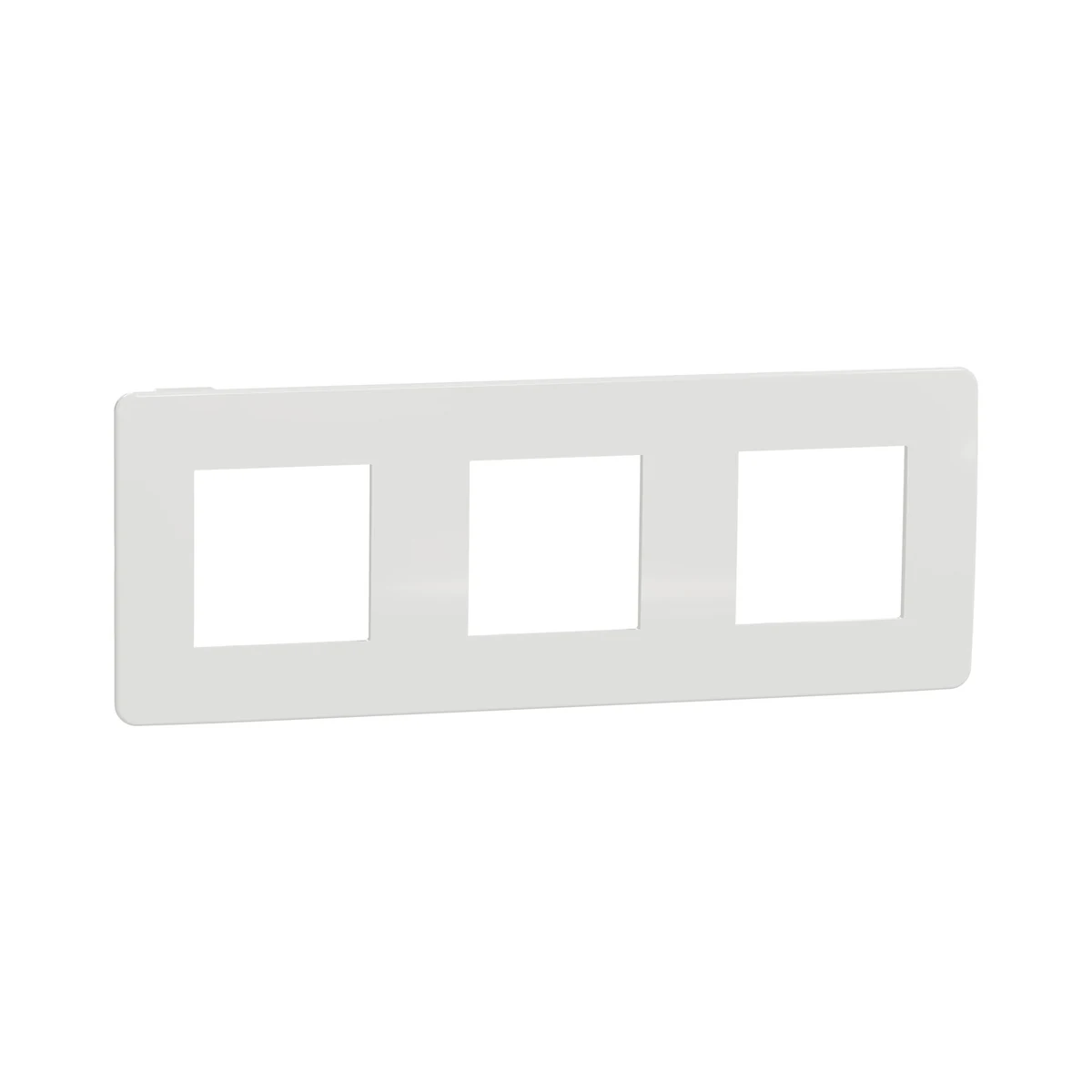 Schneider Electric NU280618 Yeni Unica, Studio Color 3-Gang Frame, White/White