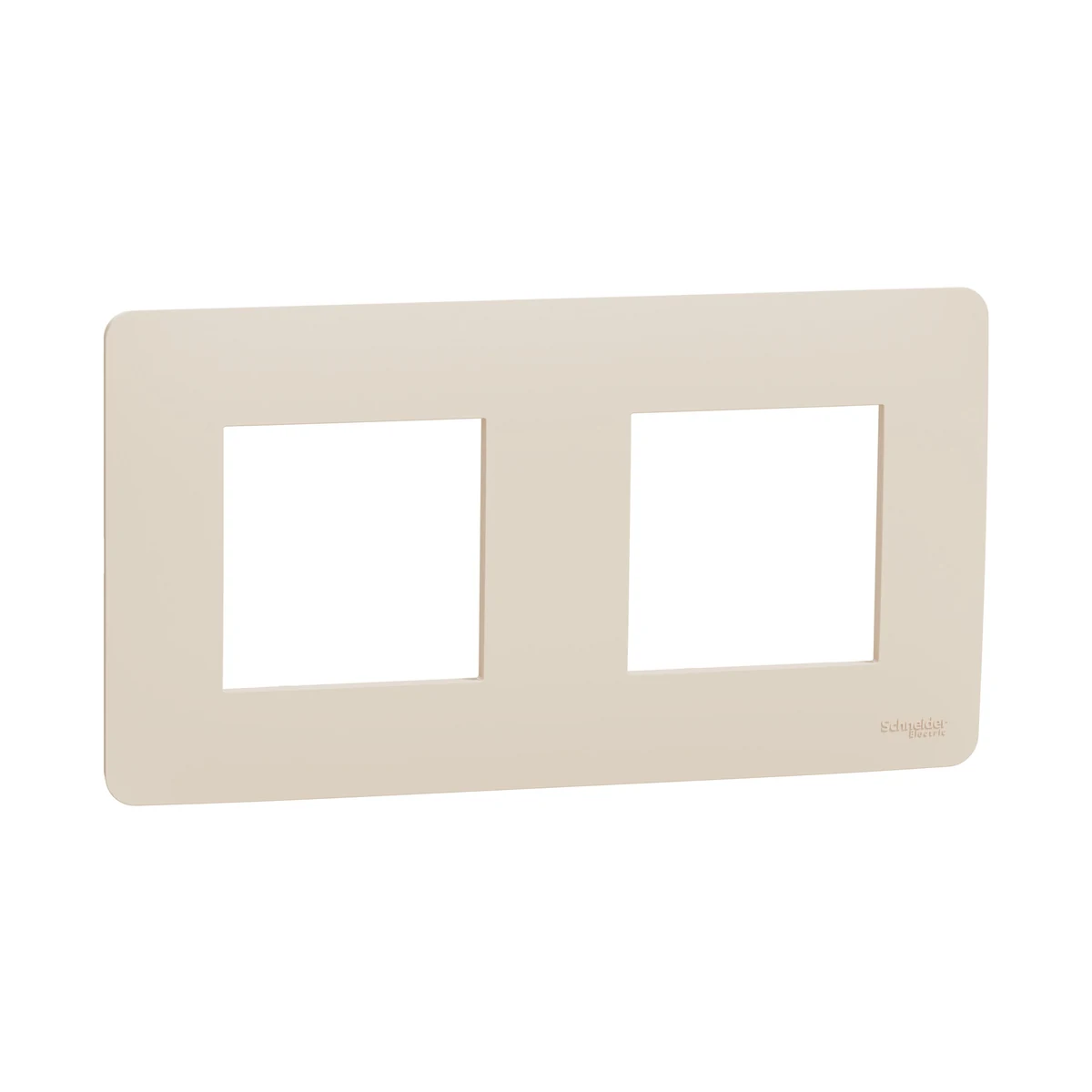 Schneider Electric NU200444 Yeni Unica, Studio 2-Gang Frame, Cream