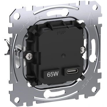 Schneider Electric MEG4366-0130 Merten, Type-C USB 65W Hızlı Şarj Prizi Mekanizması