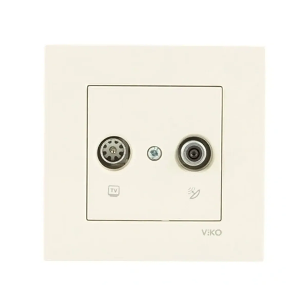 Viko Karre 55 Cream Satellite Socket, Terminating (SAT-TV)