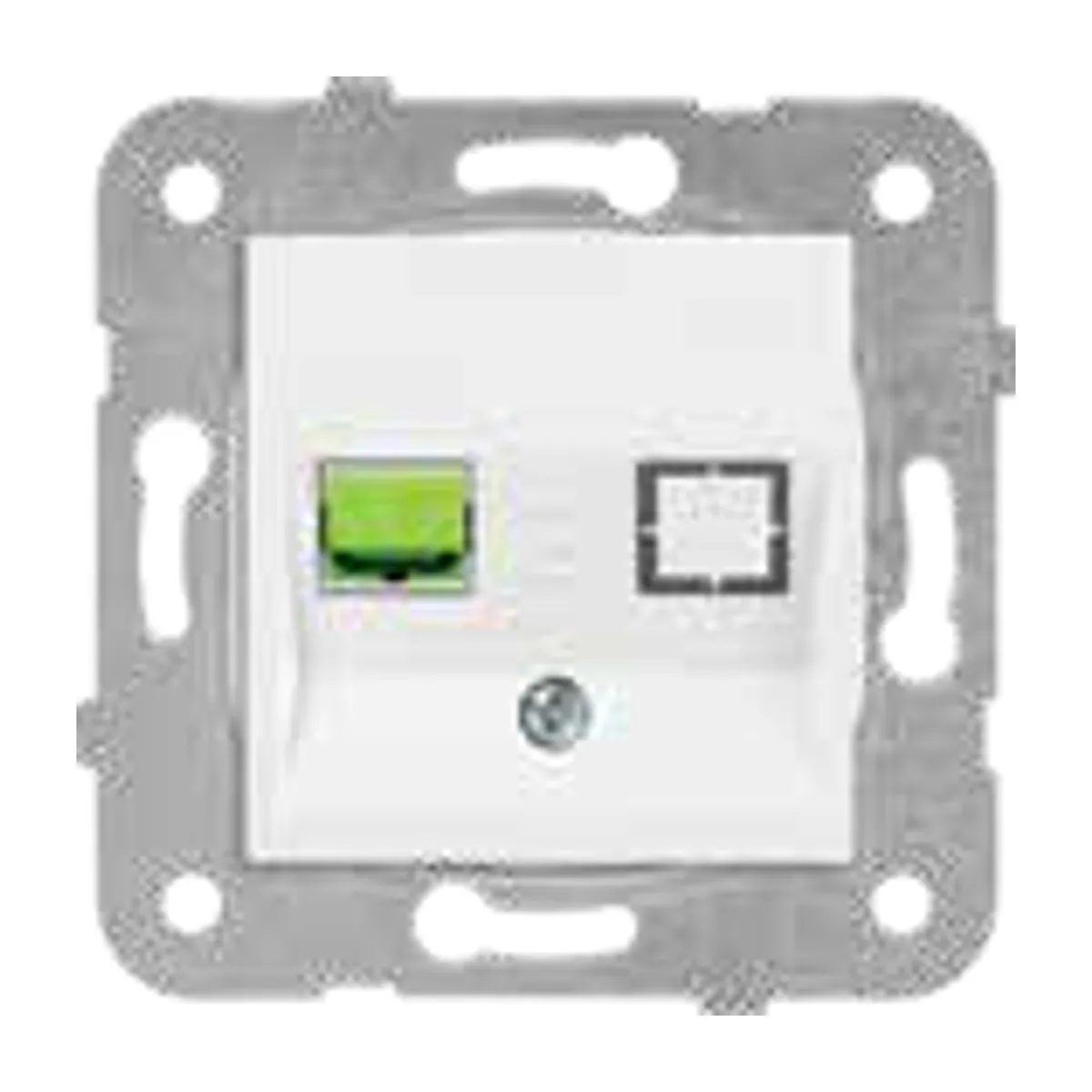 Viko 90967230 Karre Meridian Cream Fiber Optic (SC/APC-Green) Mechanism + Cover