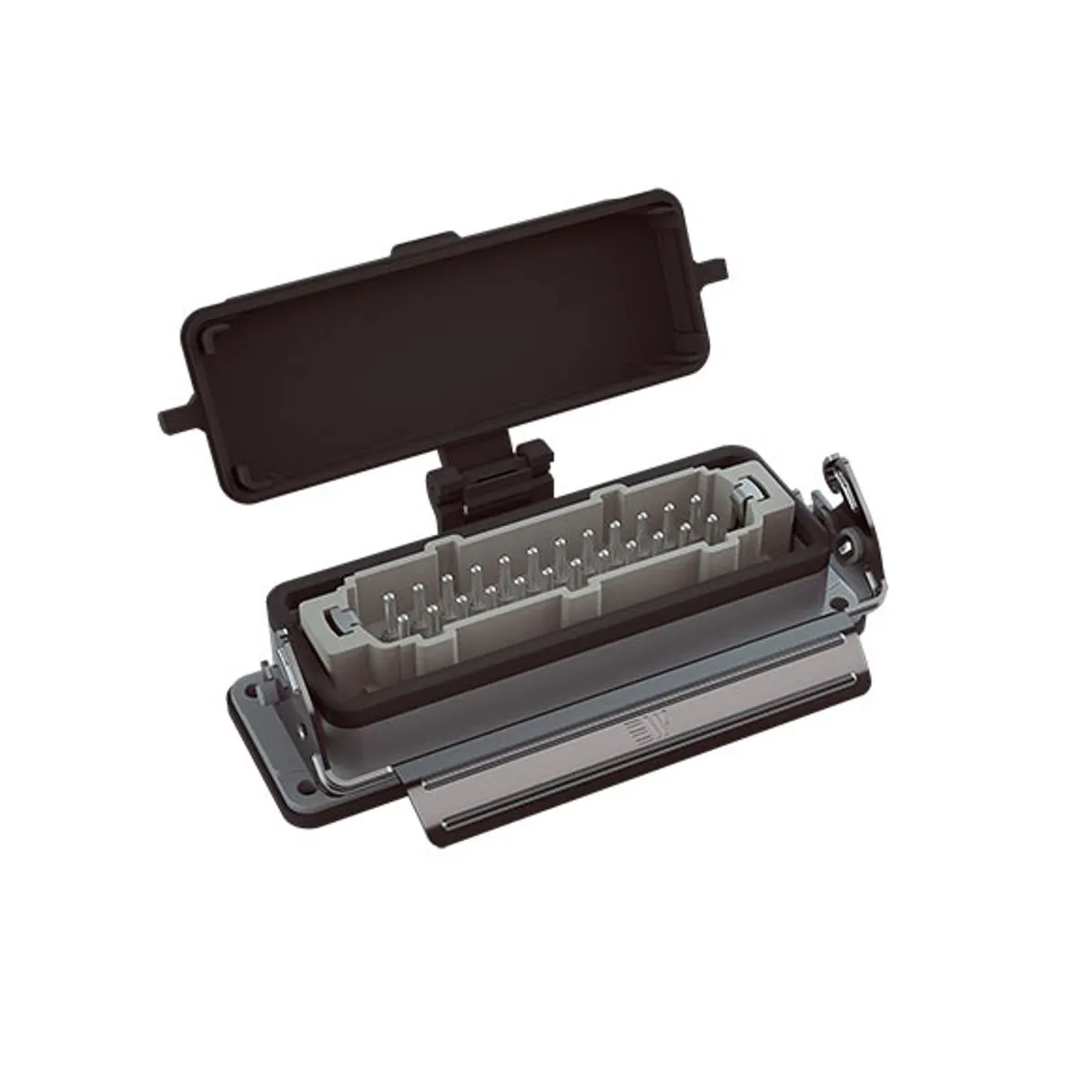 Mete Enerji 403731S 24x16A Çoklu Makine Fiş Tek Metal Mandallı Menteşe Kapaklı