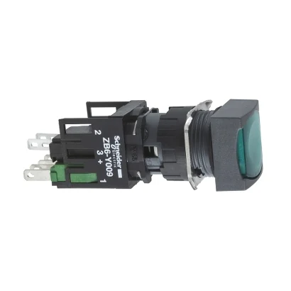 Schneider Electric XB6CW3B1B Square Illuminated Push Button Green NO