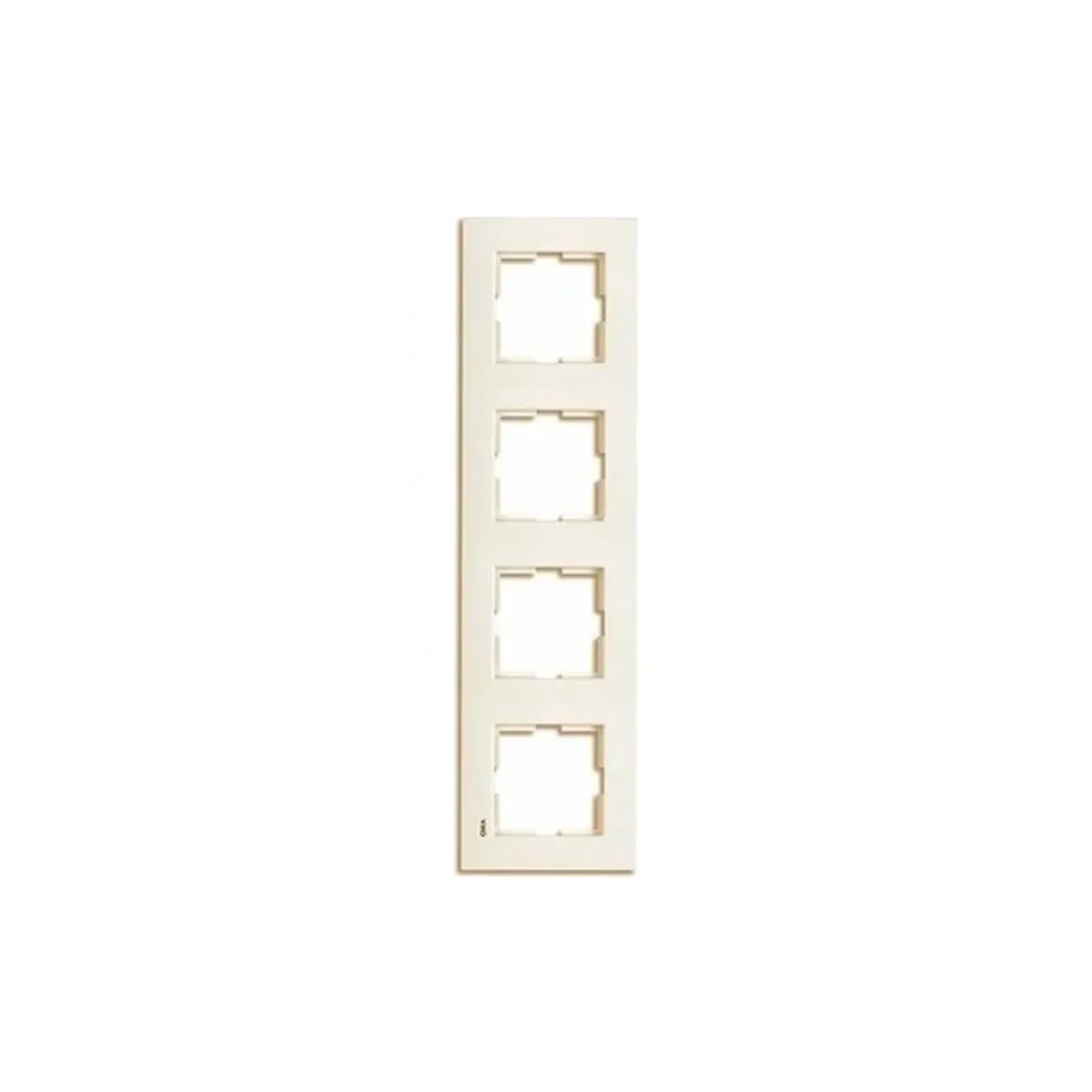 Viko Karre 55 Cream Four-Gang Vertical Frame