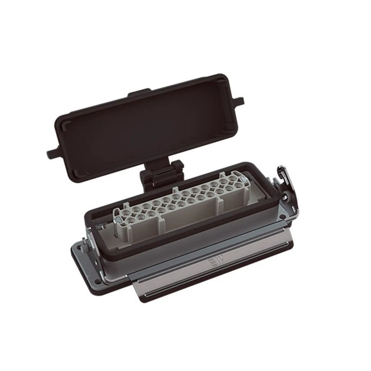 Mete Enerji 403730S 24x16A Çoklu Makine Prizi Tek Metal Mandallı Menteşe Kapaklı