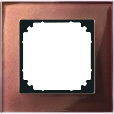 Schneider Electric 489115 M-Elegance glass single frame, mahogany brown
