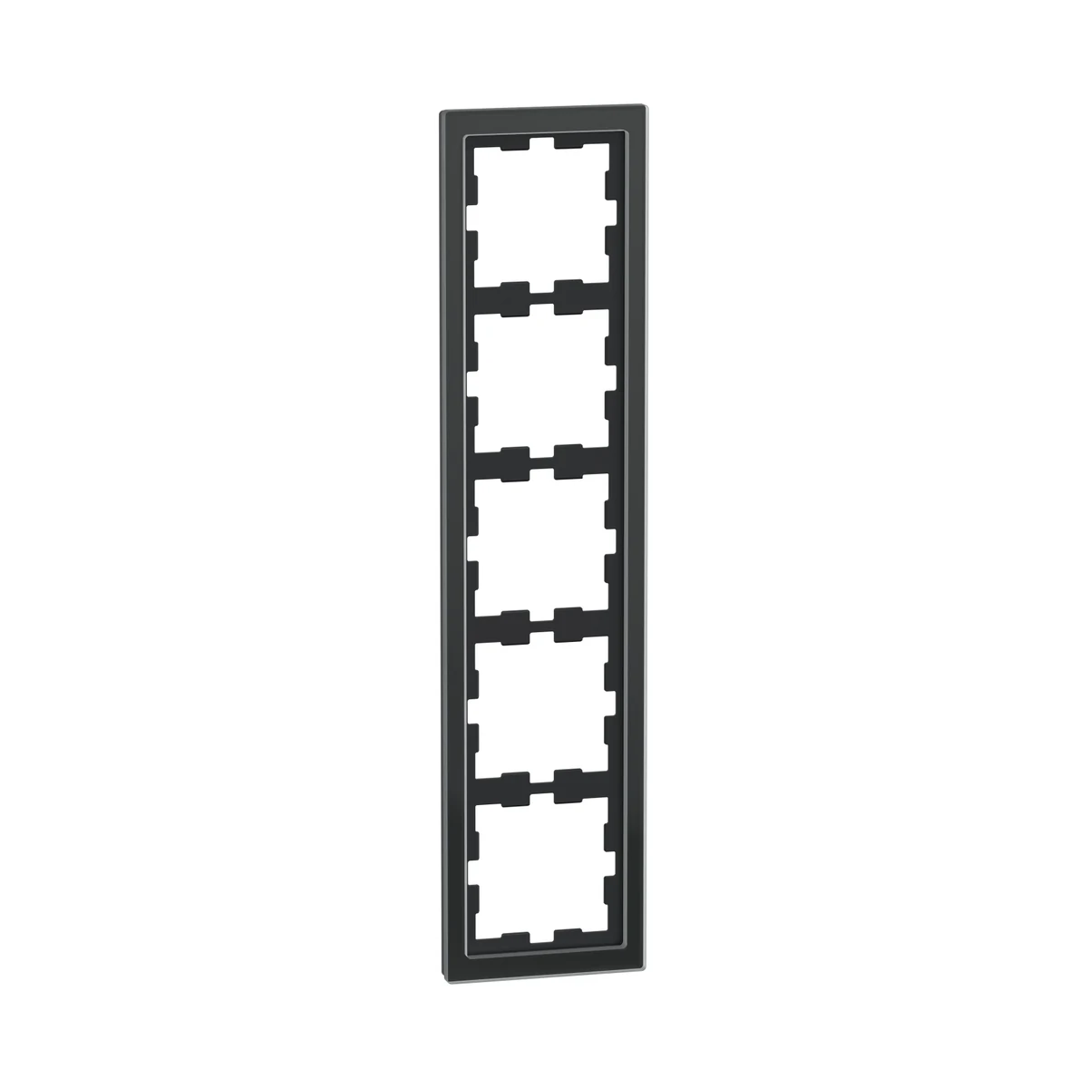 Schneider Electric MEG4050-6503 Merten System-D, Beşli Cam Çerçeve, Oniks Siyah, D-Life — üretici ürün görseli