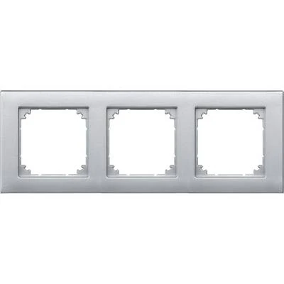 Schneider Electric 486360 Üçlü çerçeve, M-Plan, Alüminyum