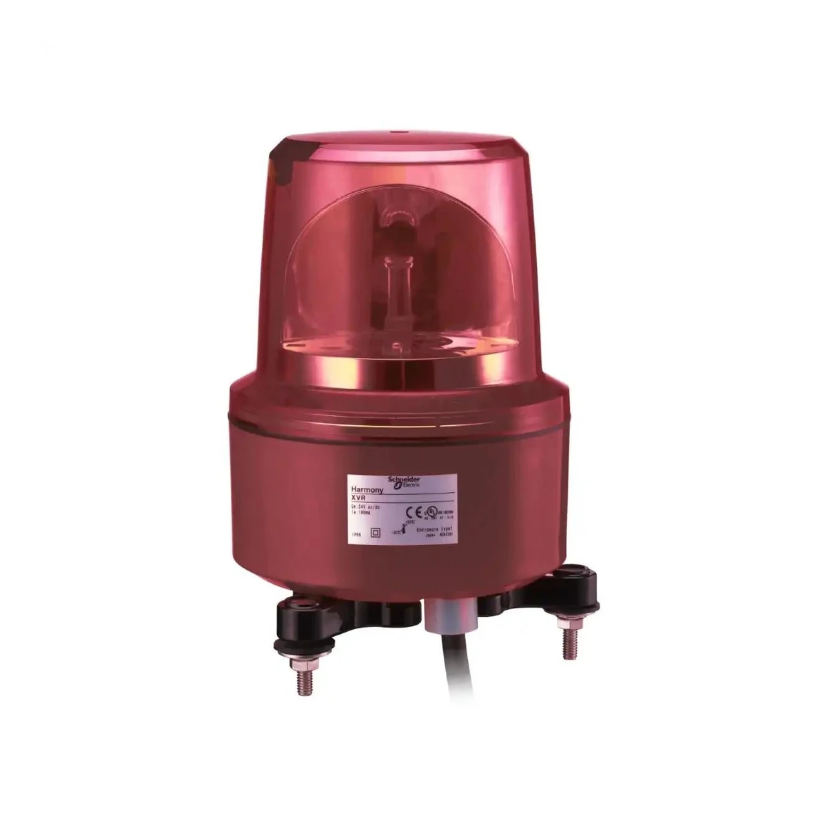 Schneider Electric XVR13B04L Döner tepe lambası, kırmızı, LED, 24V AC/DC