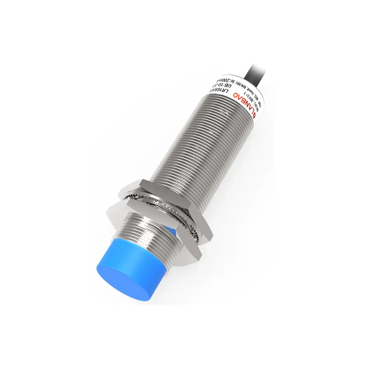 Lanbao LR18TBF05DNO Düz Kafa, 5mm Algılama, Çap M18x1, Çıkış NPN, 1 kHz M18 DC 3/4 Kablolu Endüktif Sensör