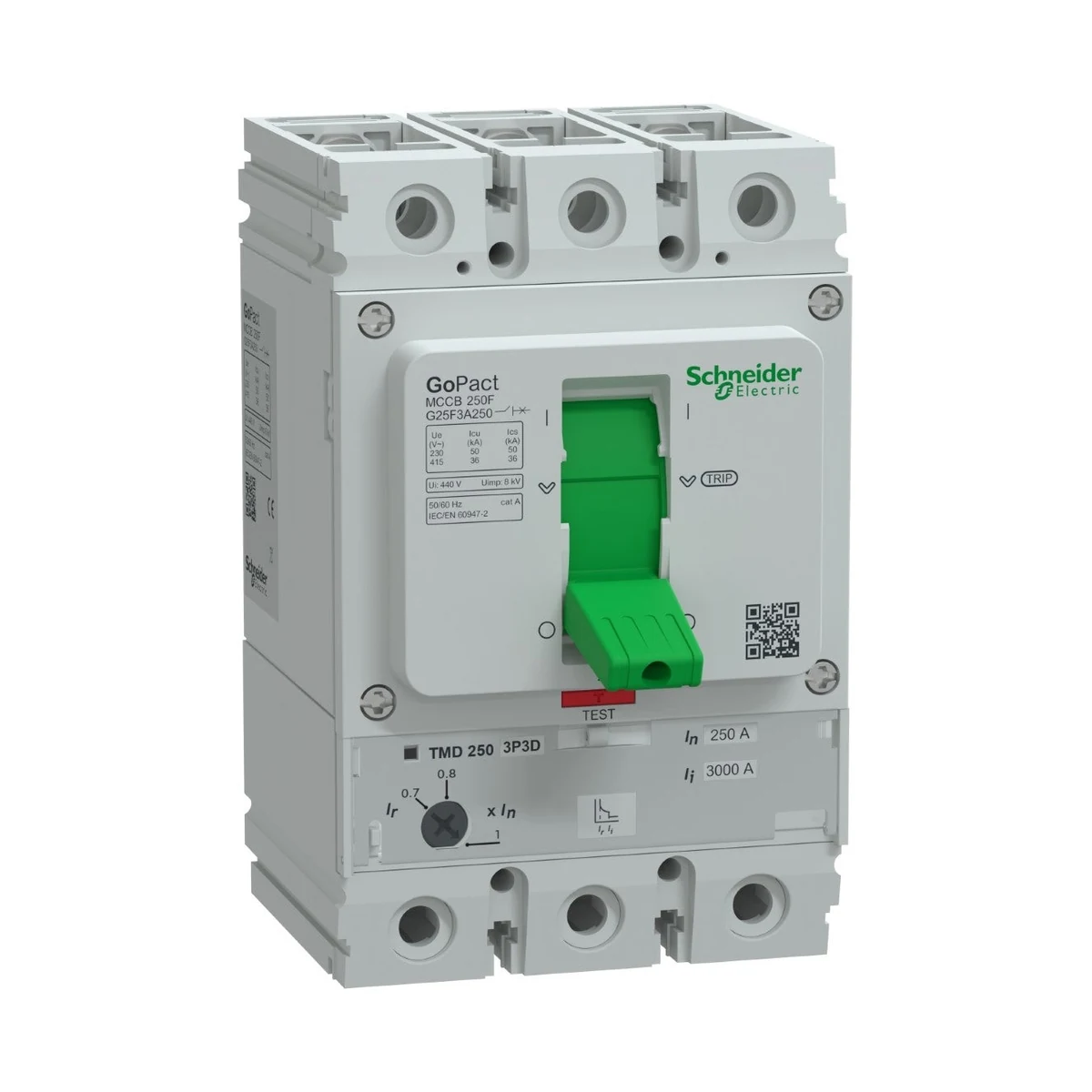 Schneider Electric G25F3A250 GOMCCB 250F 3P3D 250A Ayarlanabilir — üretici ürün görseli