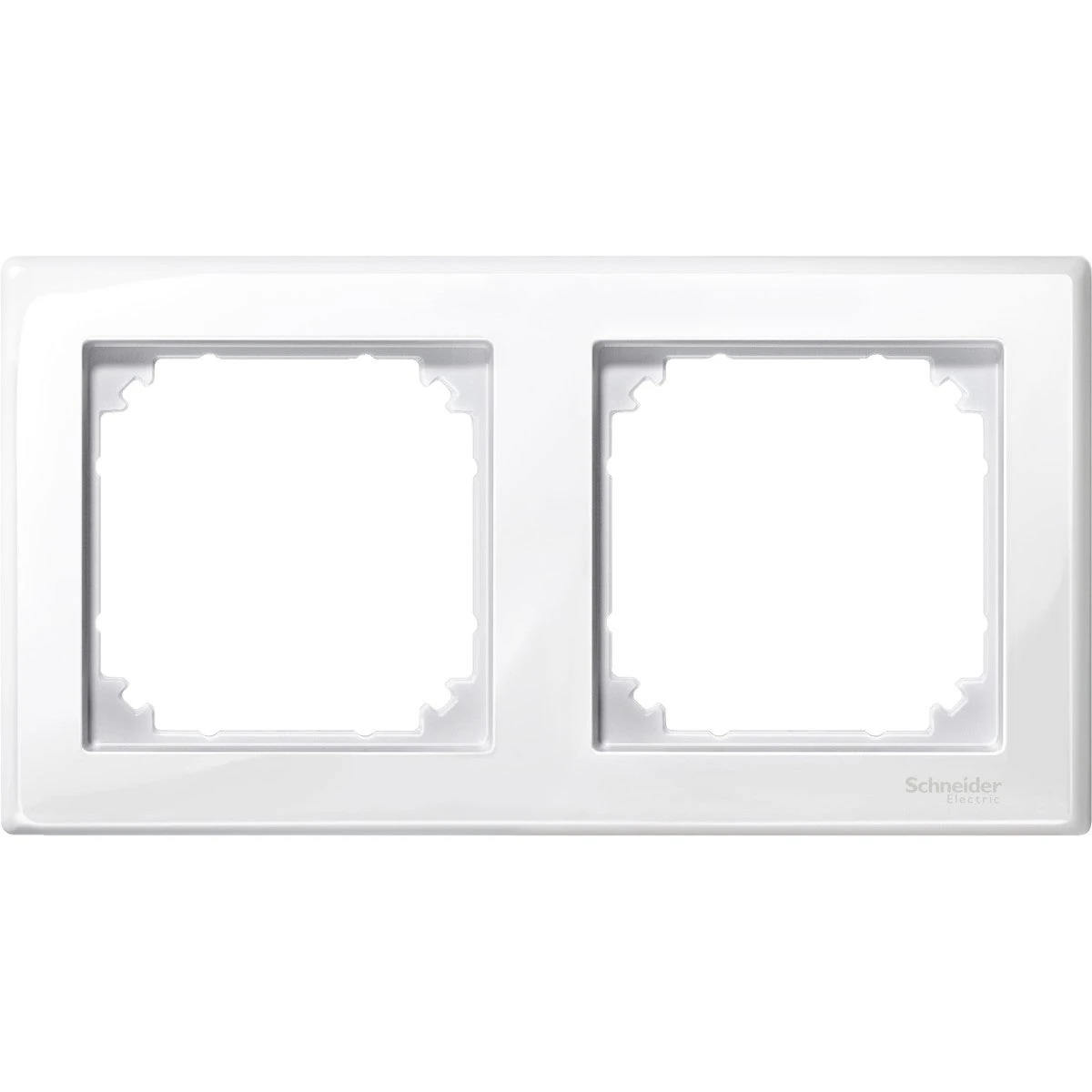 Schneider Electric MTN478219 Merten System M, İkili Çerçeve, Kutup Beyazı, M-Smart