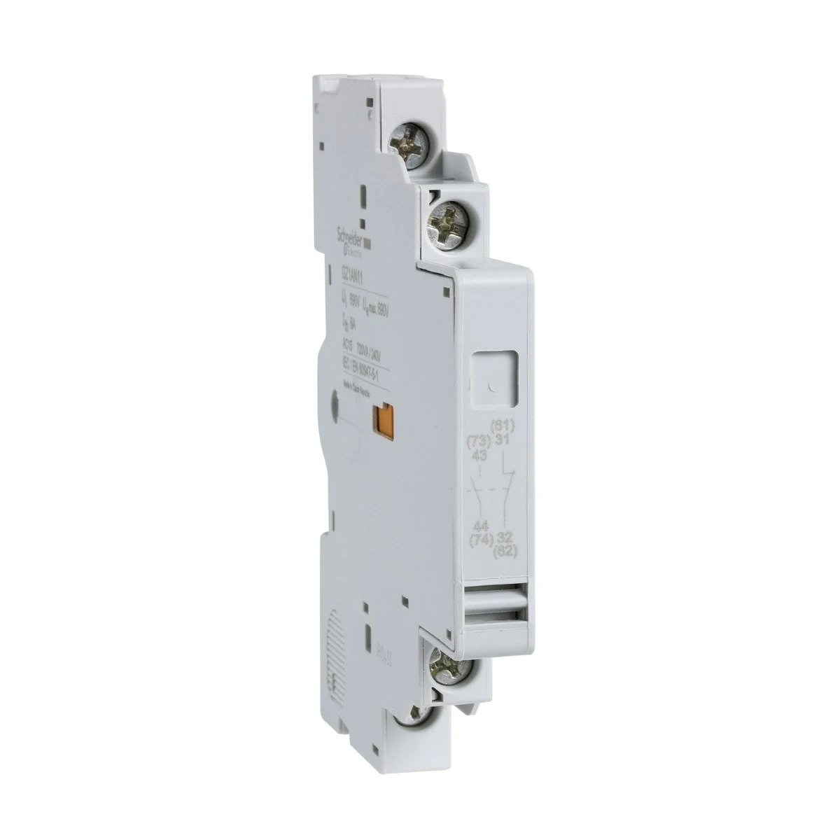 Schneider Electric GZ1AN11 EasyPact TVS Motor Koruma Şalt Yard Kontak Bloğu (Sol Yan) 1NA + 1NK