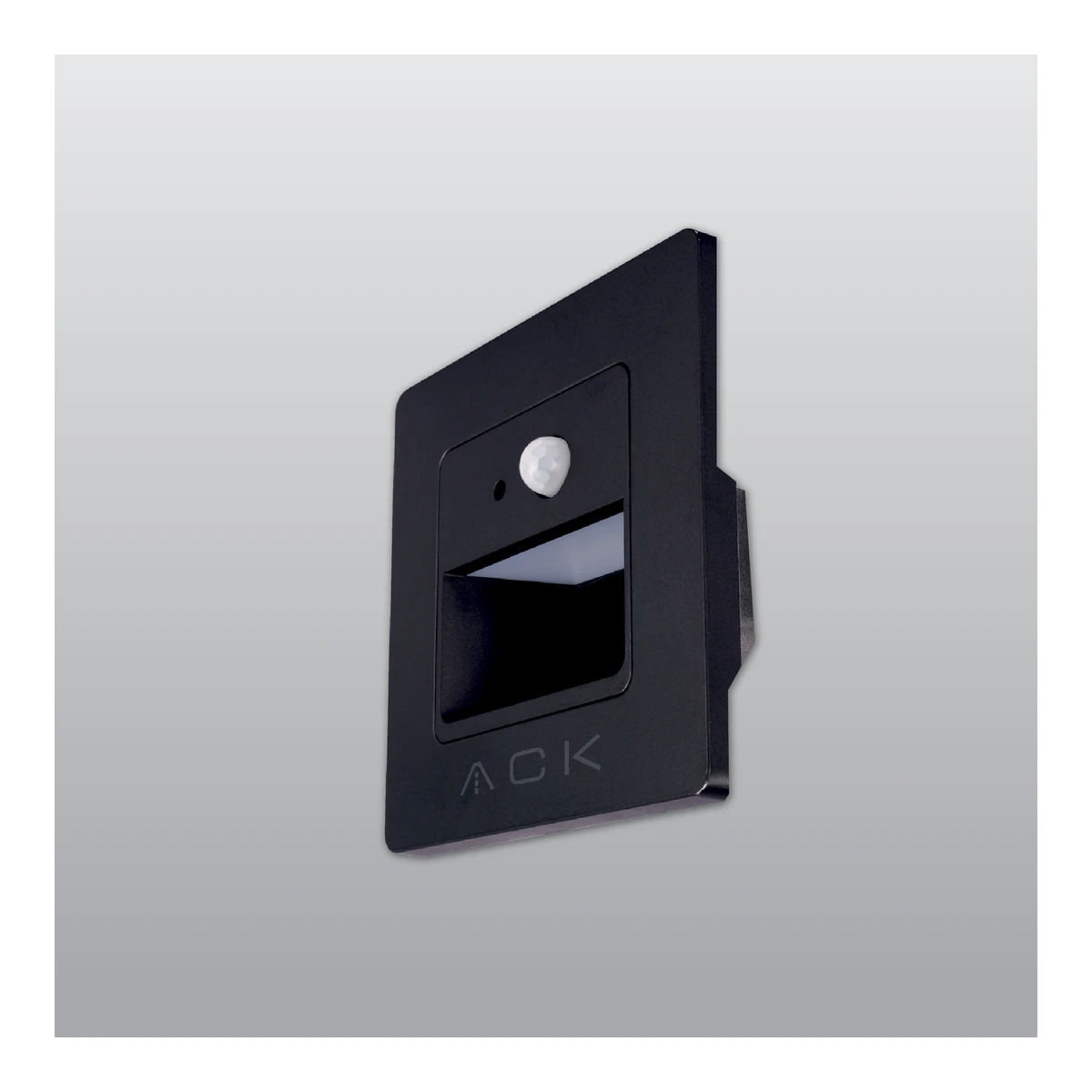 ACK AH07-00401 LED Wall and Stair Sconces 1W 3000K Black