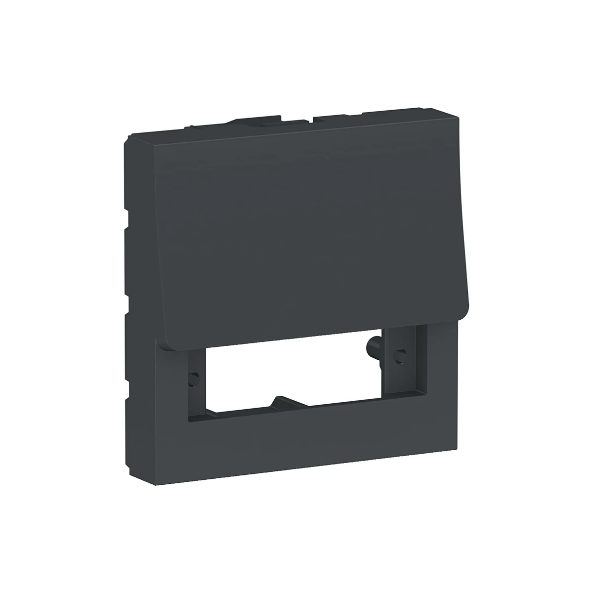 Schneider Electric NU943854 Yeni Unica, Fiber Optic Blank Cover SC/SC APC Simplex 2 module, Anthracite