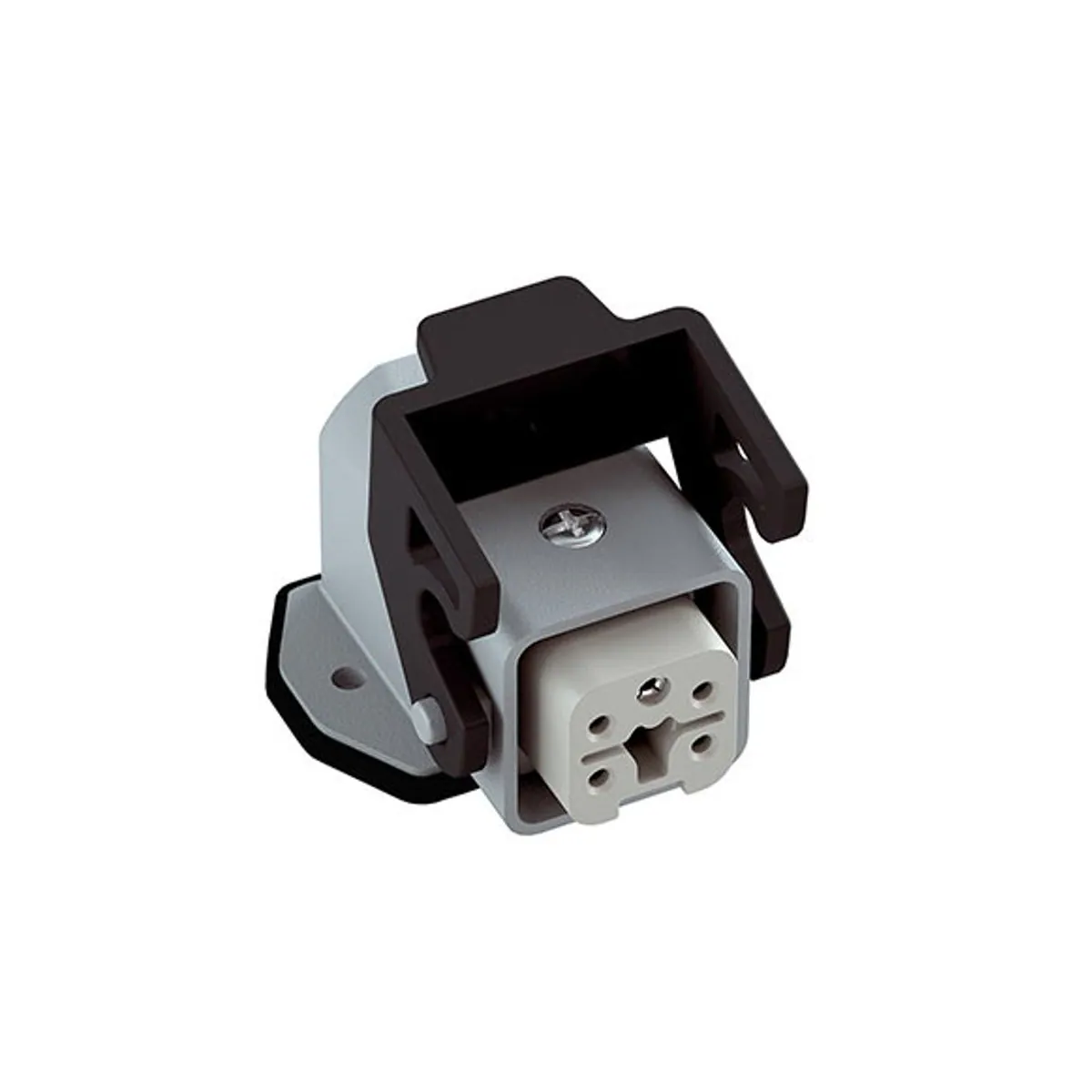 Mete Enerji 403077 5x10A Multi-Pole Thermoplastic Angled Machine Socket