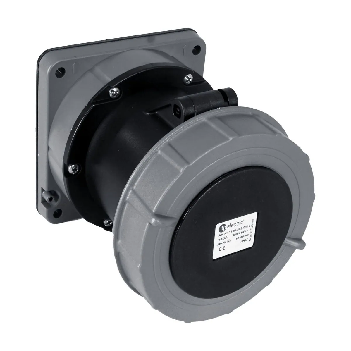 TP Elektrik 3150-322-0310 5x160A Alpha Machine Socket (Straight), IP 67