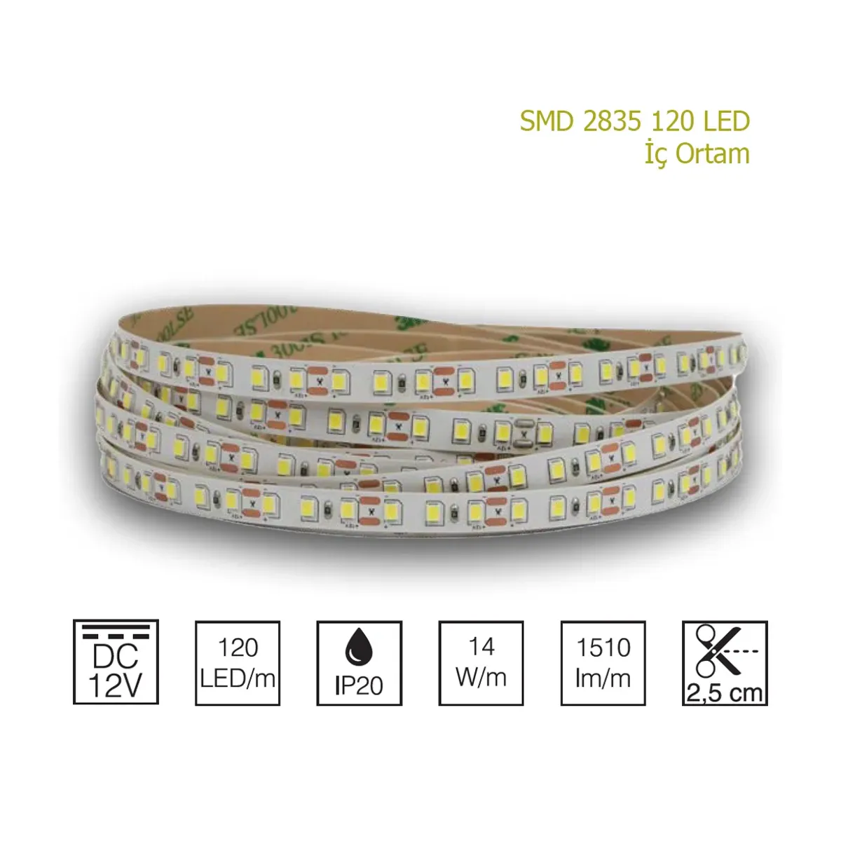 LED Strip Pink Indoor SMD 2835 120 LED