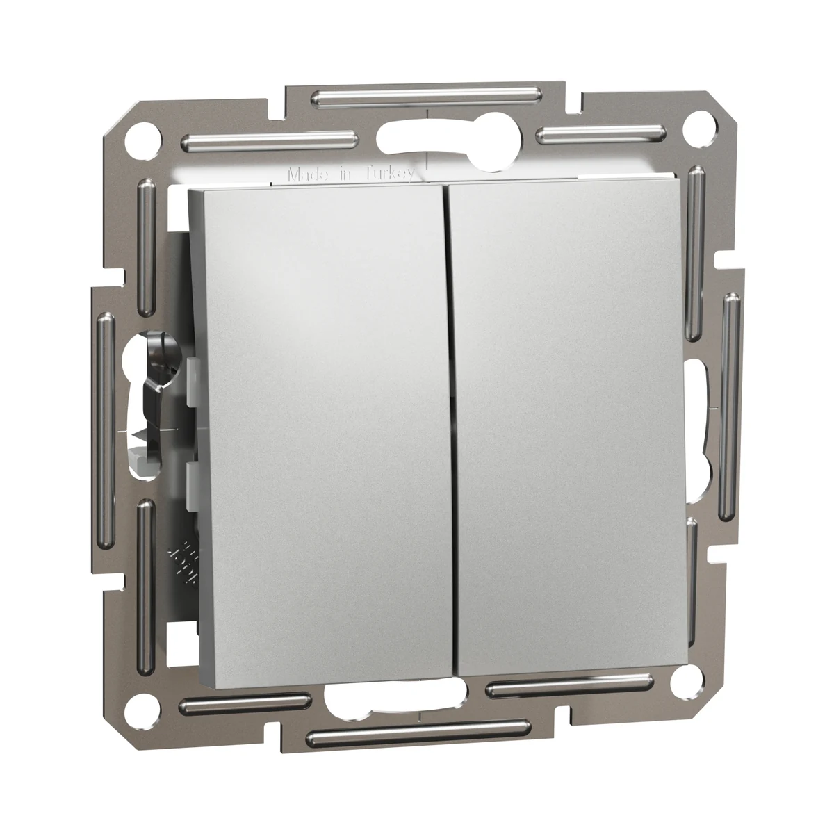 Schneider Electric EPH0600161 Asfora Two-Way Switch + Two-Way Switch Aluminum