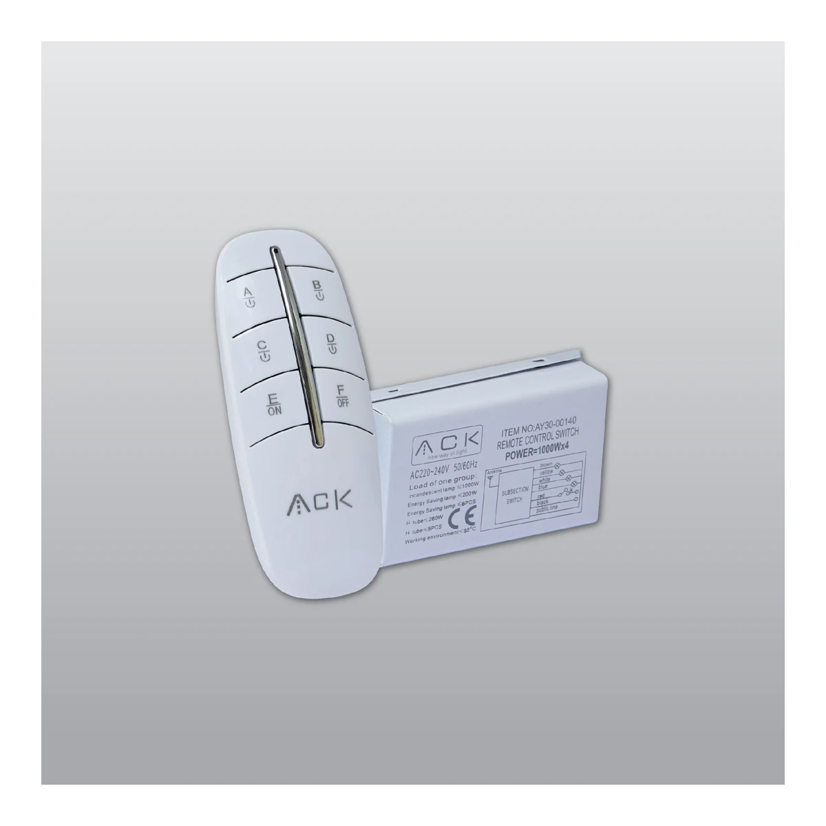 ACK AY30-00160 Kumandalar — temsili üretici aile görseli