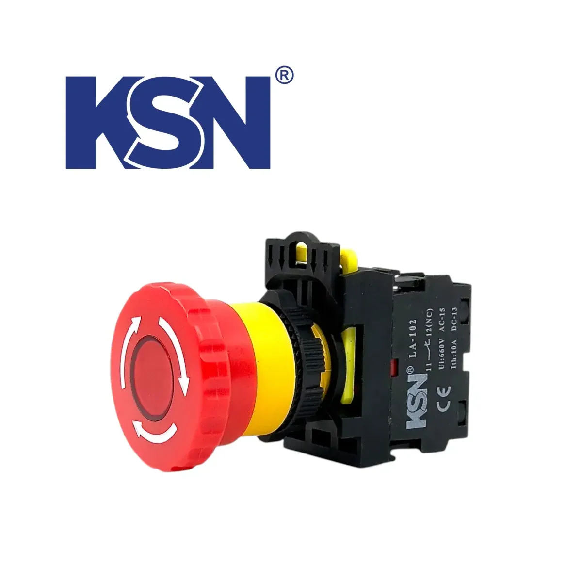 Maintained Stop Mushroom-Type Red Push Button 40mm 1nc 22mm