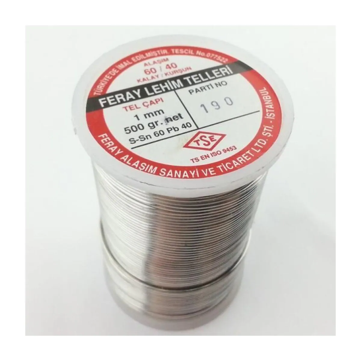 Feray 60/40 1,00 mm lehim teli 500 gr makara