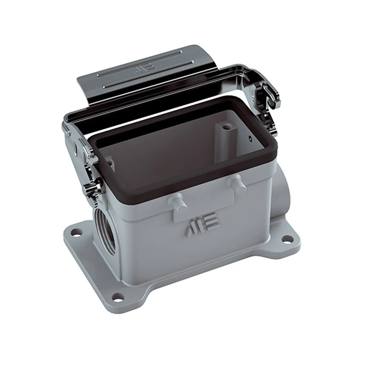 Mete Enerji 29352S 10x16A Multi-Contact Wall-Mounted Housing Dual Entry Single Metal Latch