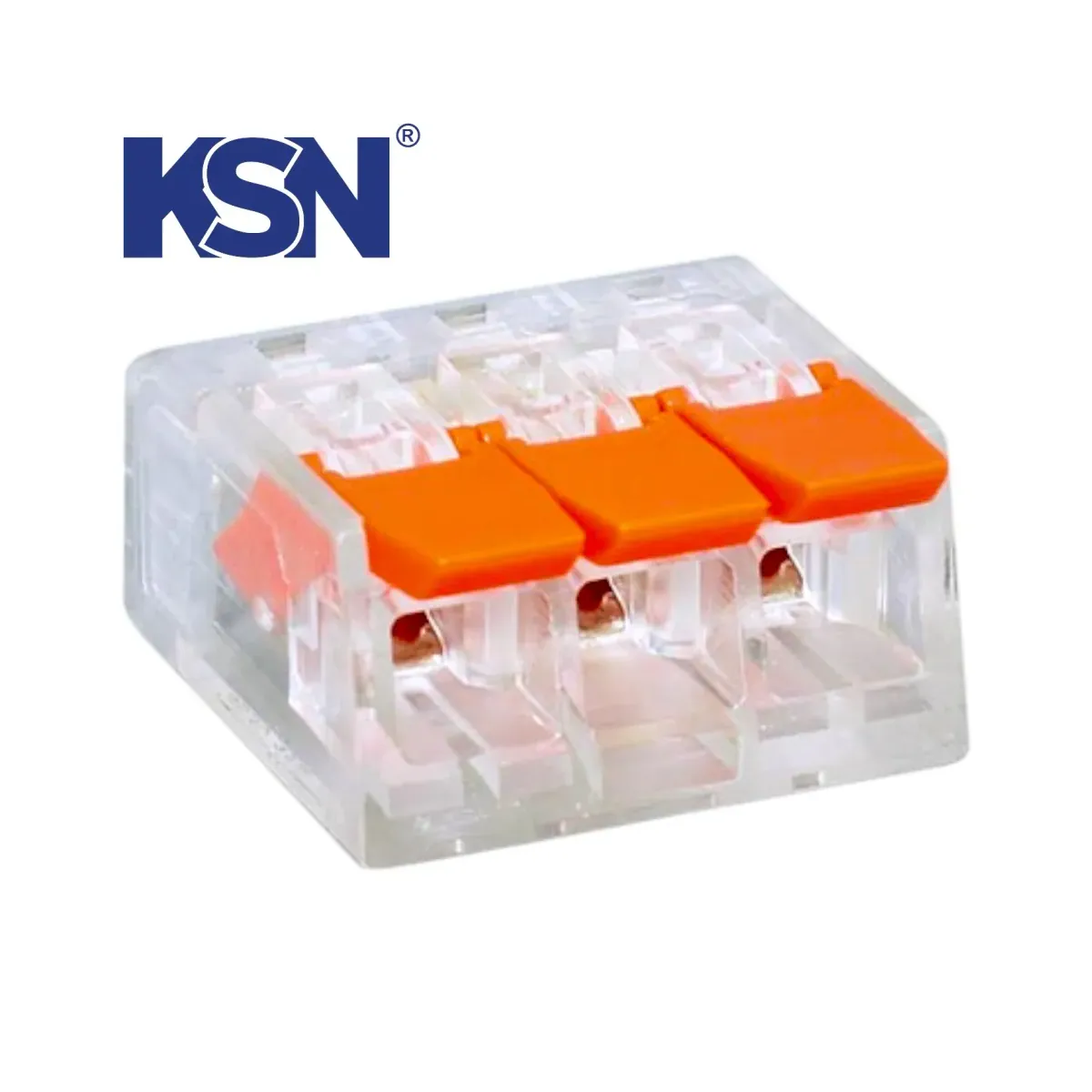 KSN-413 221 Series Compact Multipurpose Terminal Block with 3-Conductor Connection 3x4 mm2
