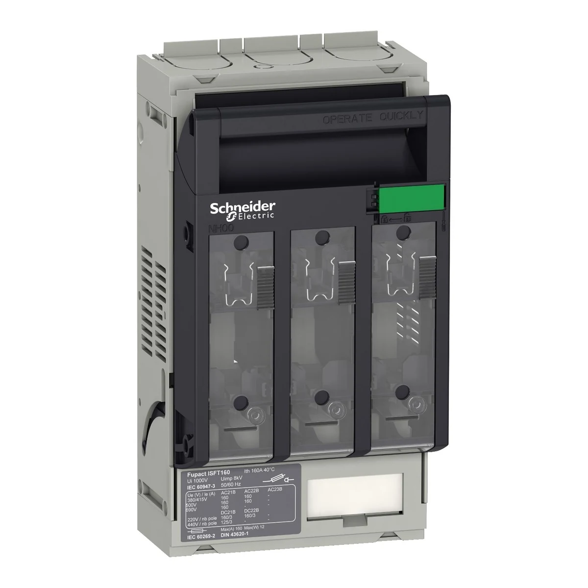 Schneider Electric LV480801 ISTF160 FUSE-SWITCH Sabit M8 TERMINALS — üretici temsili ürün görseli