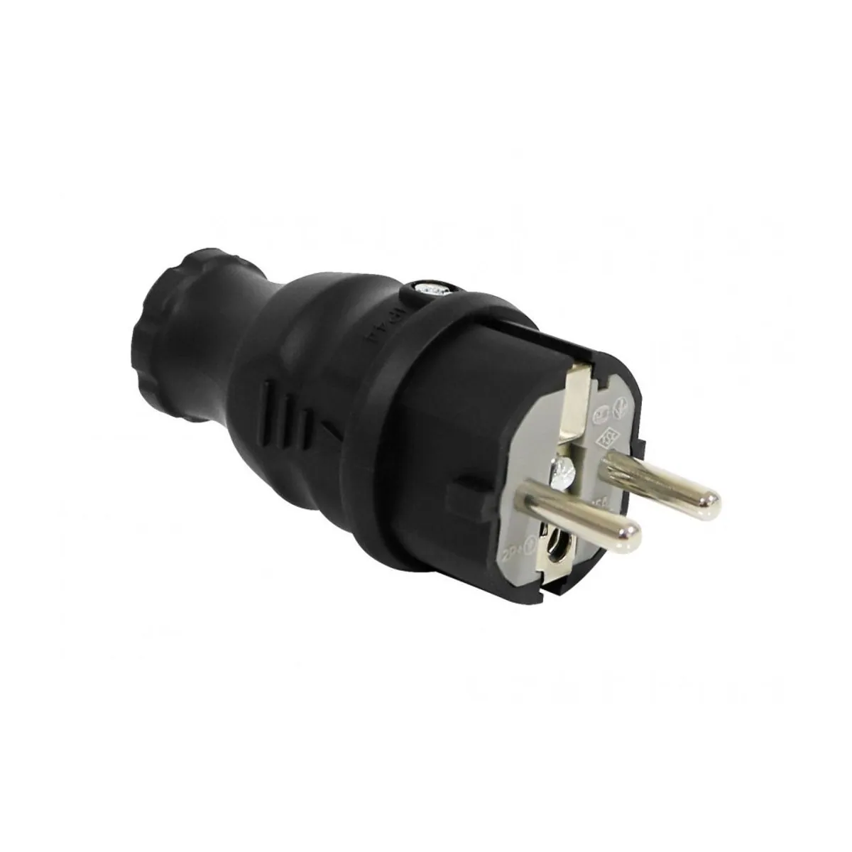 Bemis BK1-1402-2031 Rubber UPS Straight Plug 16 A 2P+E IP44