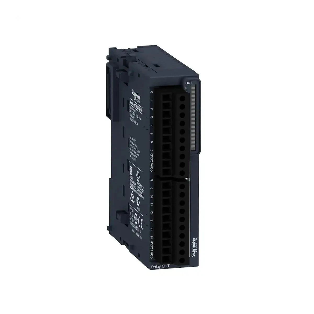 Schneider Electric TM3DQ16R TM3 I/O Module, 16DO, Relay