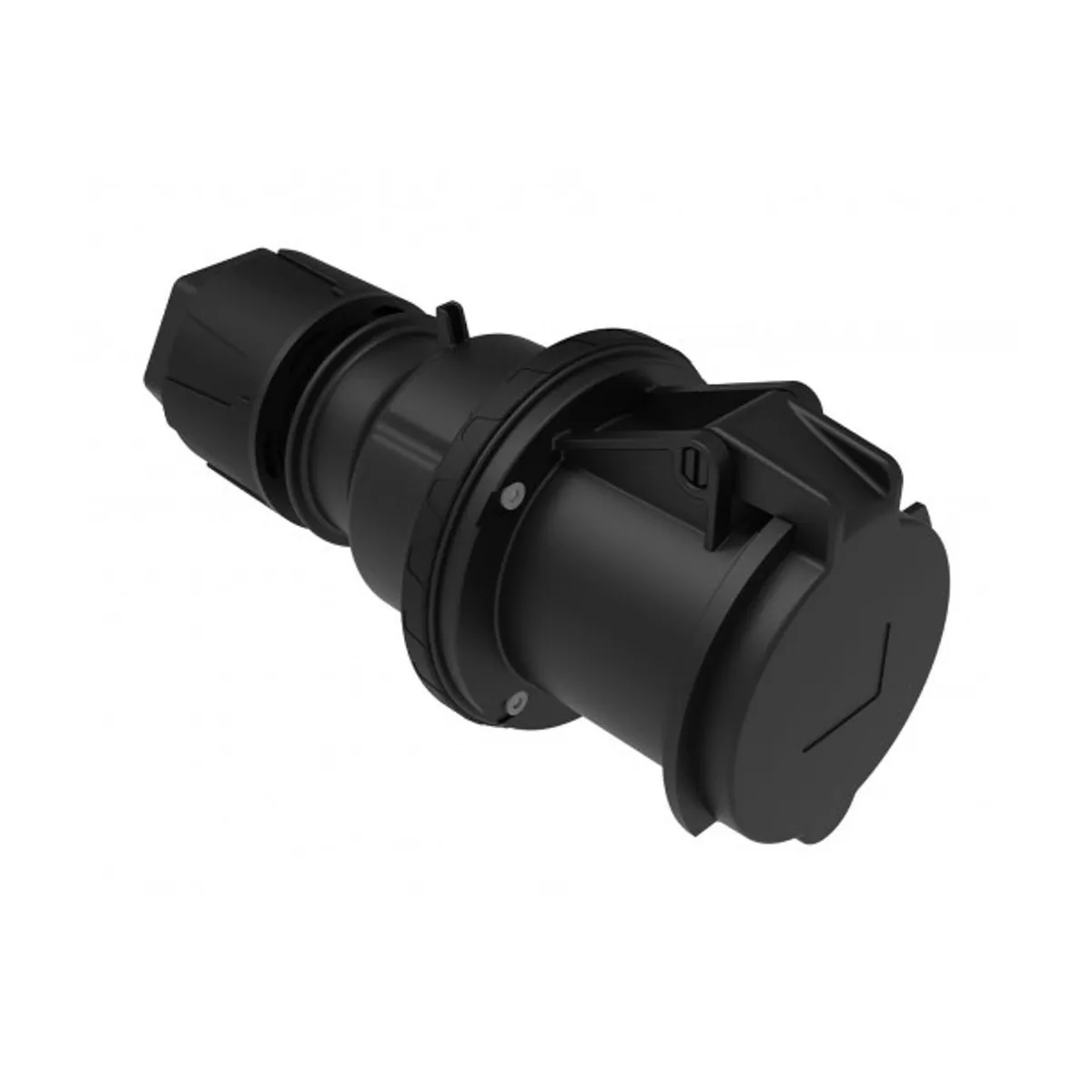 Bemis BCS-4504-2312 CEE Extension Socket 63 A 3P+E IP44 Black